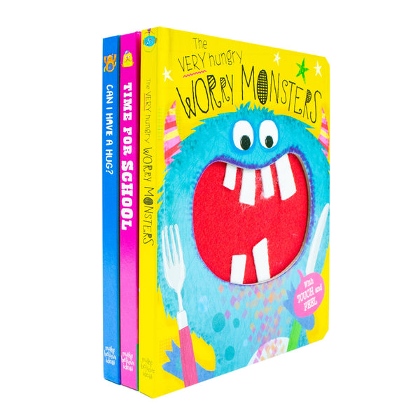 The Very Hungry Worry Monsters Touch and Feel Library Collection By Rosie Greening 3 Books Box Set