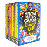 Brain Games 10 Books Collection Set For Clever Kids (Mental Maths Games, 10-Minute Brain Games, Science Puzzles, Word Games, Times Tables Games, Maths Games, Crosswords, Quiz Book, Wordsearches, Brain Games)