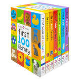 Priddy First 100 Library 7 Books Collection Box Set (Board Books)