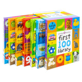Priddy First 100 Library 7 Books Collection Box Set (Board Books)