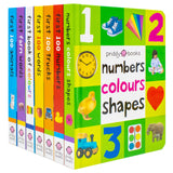Priddy First 100 Library 7 Books Collection Box Set (Board Books)