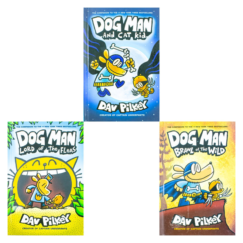 Dog Man, The Cat Kid Collection Box Set 3 Hardback Books (4-6) for Kids Age 7 and Up by Dav Pilkey - A Must-Have for Young Readers