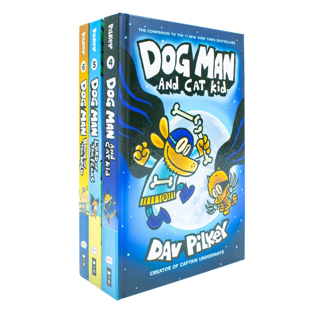 Dog Man: Cat Kid Collection - 3 Hardback Books for Kids Age 7+ – Miina ...