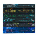 Never After Series by Emily McIntire Complete 6 Books Collection Set (Hexed, Hooked, Scarred, Wretched, Twisted and Crossed)