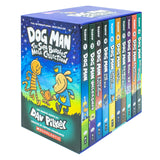 Adventures of Dog Man 10 Book Set Collection by Dav Pilkey Hardback