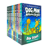 Adventures of Dog Man 10 Book Set Collection by Dav Pilkey Hardback