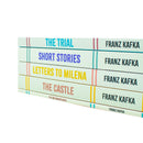 Curated Works of Franz Kafka 5 Books Set - Classic Literary Fiction Short Story  Novels Paperback Collection, Age 12+