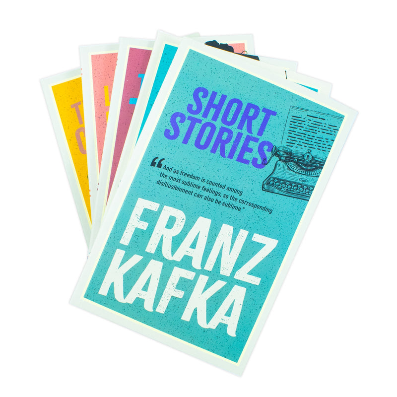 Curated Works of Franz Kafka 5 Books Set - Classic Literary Fiction Short Story  Novels Paperback Collection, Age 12+