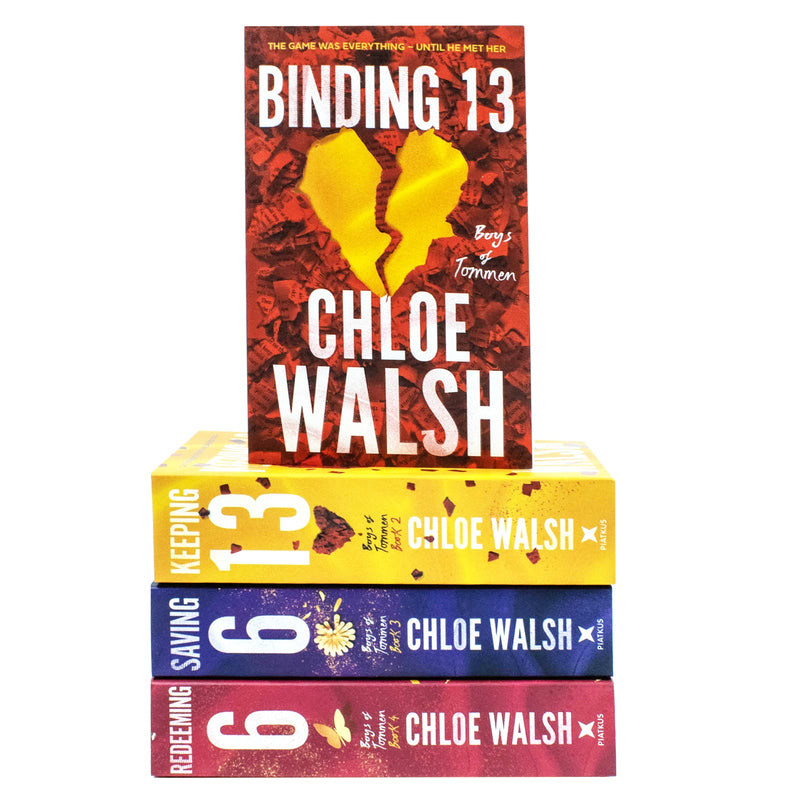 Boys of Tommen Series By Chloe Walsh 4 Books Collection Set (Binding 13, Keeping 13, Saving 6 & Redeeming 6)