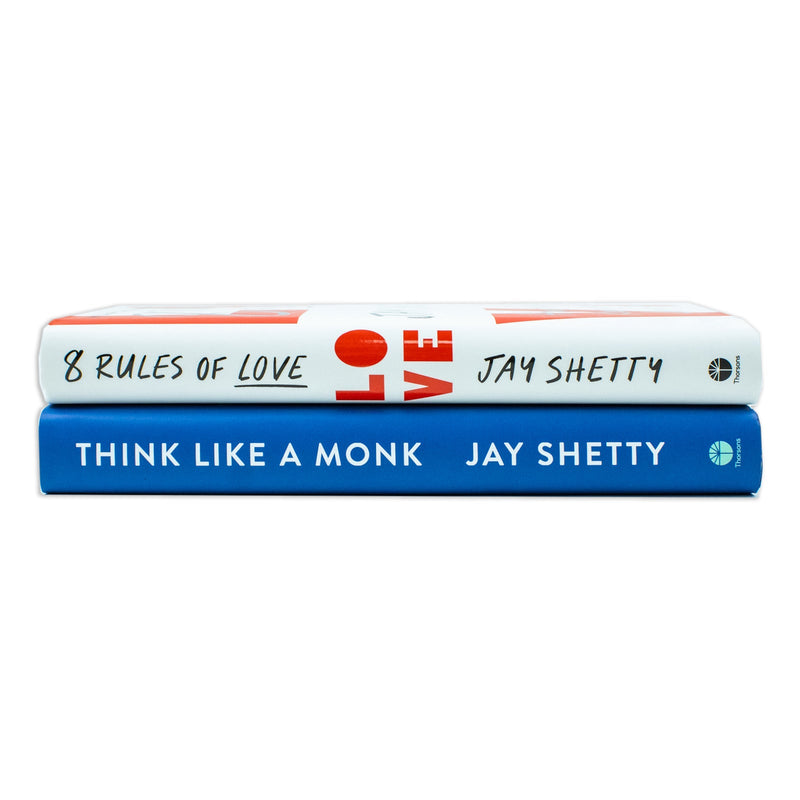 Jay Shetty Collection 2 Books Set (8 Rules of Love ,Think Like a Monk)