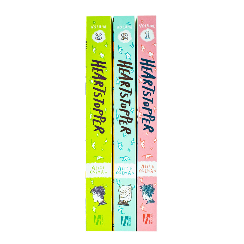 Heartstopper Series Volume 1-3 Books Collection Set By Alice Oseman