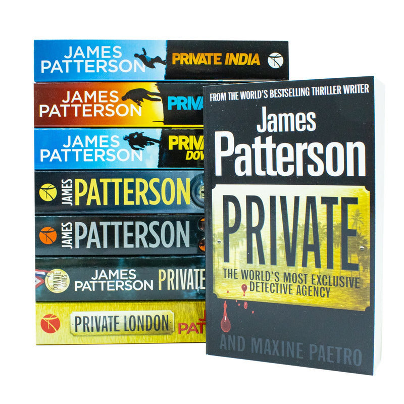 James Patterson Private Series 1-8 Books Collection Set (Private, Private London, Private Games, Private: No. 1 Suspect, Private Berlin, Private Down Under, Private L. A. & Private India)