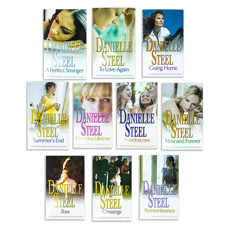 Danielle Steel Collection 10 Books Set (Going Home, To Love Again, Crossings, Now And Forever, Remembrance, A Perfect Stranger, Kaleidoscope, Once In A Lifetime, Zoya, Summer's End)