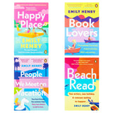 Emily Henry 4 Book collection (People We Meet On Vacation,Happy Place,Book Lovers,Beach Read)