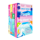 Emily Henry 4 Book collection (People We Meet On Vacation,Happy Place,Book Lovers,Beach Read)