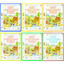 Usborne First Thousand Words Collection 6 Books Set By Heather Amery (First Thousand Words in English, Arabic, Chinese, Italian, French, Spanish)