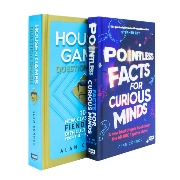 Alan Connor Collection 2 Books Set (House of Games Question Smash & Pointless Facts for Curious Minds)