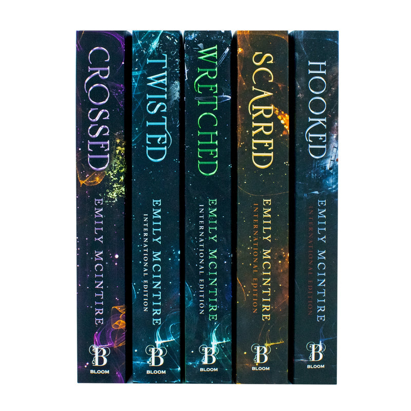 Never After Series Books 1 -5 Collection Set by Emily McIntire (Hooked, Scarred, Wretched, Twisted & Crossed)