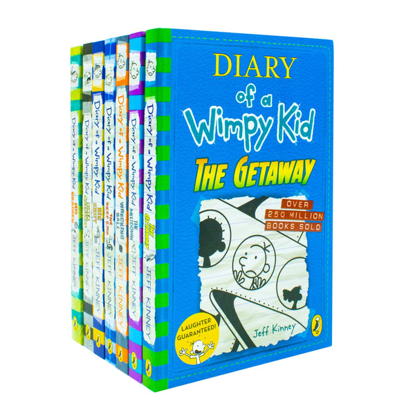 Diary of a Wimpy Kid Series 12-18 Collection 7 Books Set By Jeff Kinney (The Getaway, The Meltdown, Wrecking Ball, The Deep End, Big Shot, Diper Overlode and No Brainer)