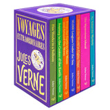 Jules Verne 7 Books Hardcover Box Set | The Mysterious Island, Around the World in Eighty Days, Twenty Thousand Leagues Under the Sea & More | Classic Adventure Fiction