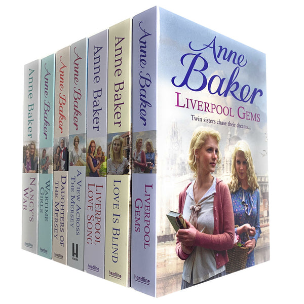 Anne Baker 7 Books Collection Set Liverpool Love Song, Daughters of the Mersey.