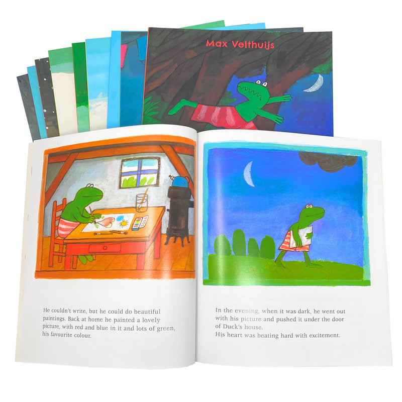 Frog Series 10 Picture Flat Books Collection Set by Max Velthuijs