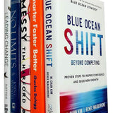 Blue Ocean Shift, Smarter Faster Better, Messy, No Limits, Leading Change 5 Books Set Collection