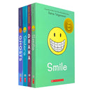 Raina Telgemeier Collection 4 Books Bundle With Gift Journal (Sisters, Drama, Smile, Ghosts)