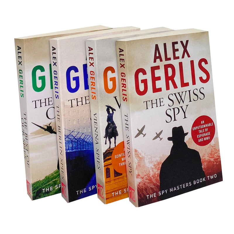 Alex Gerlis Spy Masters Series 4 Books Collection Set