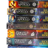 Rick Riordan Trials of Apollo & Magnus Chase Series 8 Book Set Collection