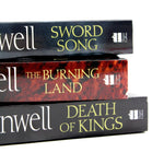 Photo of Bernard Cornwell 3 Book Set Spines on a White Background