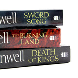Photo of Bernard Cornwell 3 Book Set Spines on a White Background