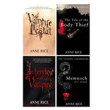 Vampire Chronicles Series 1-4 Books Collection Set By Anne Rice (Interview With The Vampire, The Vampire Lestat,, The Tale Of The Body Thief, Memnoch The Devil)