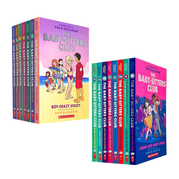 The Baby-Sitters Club Graphic Novels 15 Books Set Collection 1 to 15 by Ann M. Martin Perfect for 8+ years