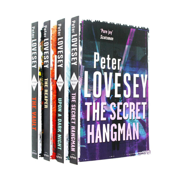 Photo of Peter Lovesey 4 Books Set on a White Background