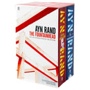 Photo of the Fountainhead/Atlas Shrugged Box Set by Ayn Rand on a White Background