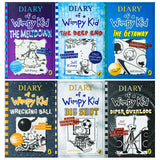 Diary of a Wimpy Kid (Book 12-17) 6 Books Collection Set (The Getaway, The Meltdown, Wrecking Ball, The Deep End, Big Shot & Diper Överlöde