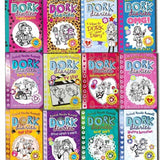 Dork Diaries Rachel Renee Russell Collection 12 Books Set Puppy Love, Drama Quee