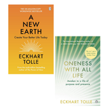 Eckhart Tolle 2 Books Collection Set | Oneness With All Life & A New Earth | Spirituality, Mindfulness & Personal Growth