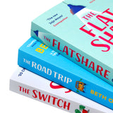 Beth O'Leary 3 Books Collection Set – Bestselling Contemporary Romance Novels: The Flatshare, The Road Trip, The Switch – Engaging, Emotional Reads