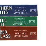 Photo of His Dark Materials 3 Books Set Spines by Philip Pullman on a White Background