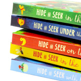 Hide and Seek Touch & Feel Lift the Flap 5 Books Collection Box Set (Forest, Sea, Farm Animals, Jungle & Dinosaurs)
