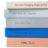 A No F*cks Given Guide Series 1-5 Book Box Set by Sarah Knight - The Life-Changing Magic of Not Giving a F*ck & More - Self-Help Book Collection