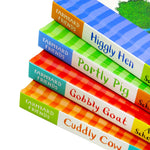 Photo of Axel Scheffler Farmyard Friends 4 Books Set Spines on a White Background 