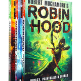 Photo of Robin Hood 3 Books Set by Robert Muchamore on a White Background