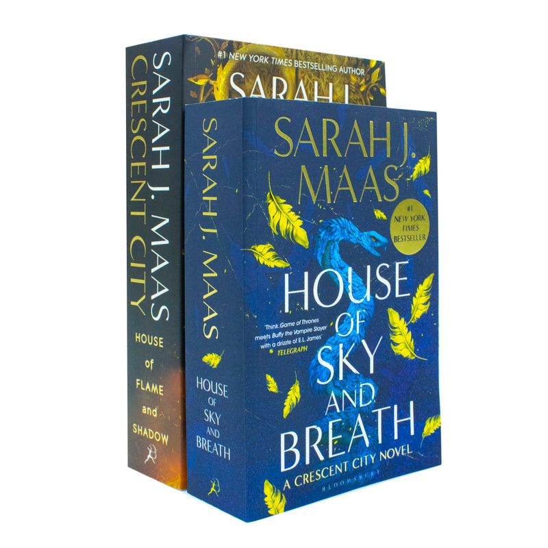 Sarah J Mass 2 Books set House of Flame and Shadow, House of Sky and Breath