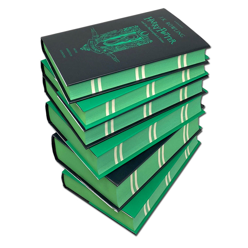 Photo of Harry Potter 6 Books Set Collection Slytherin Edition by J.K. Rowling on a White Background