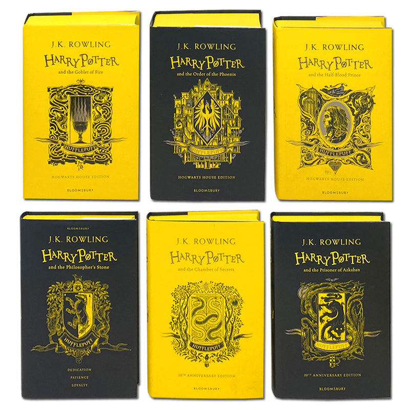 Harry Potter 5 Books Set Collection Hufflepuff Edition By J.K Rowling