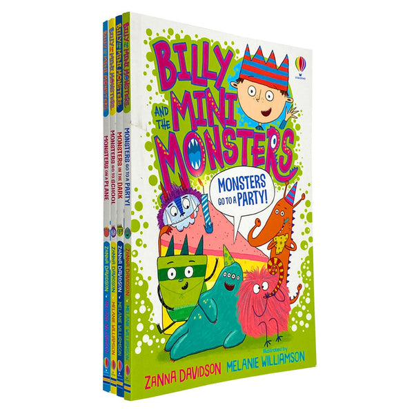 Photo of Billy and the Mini Monsters 4 Books Set by Zanna Davidson on a White Background