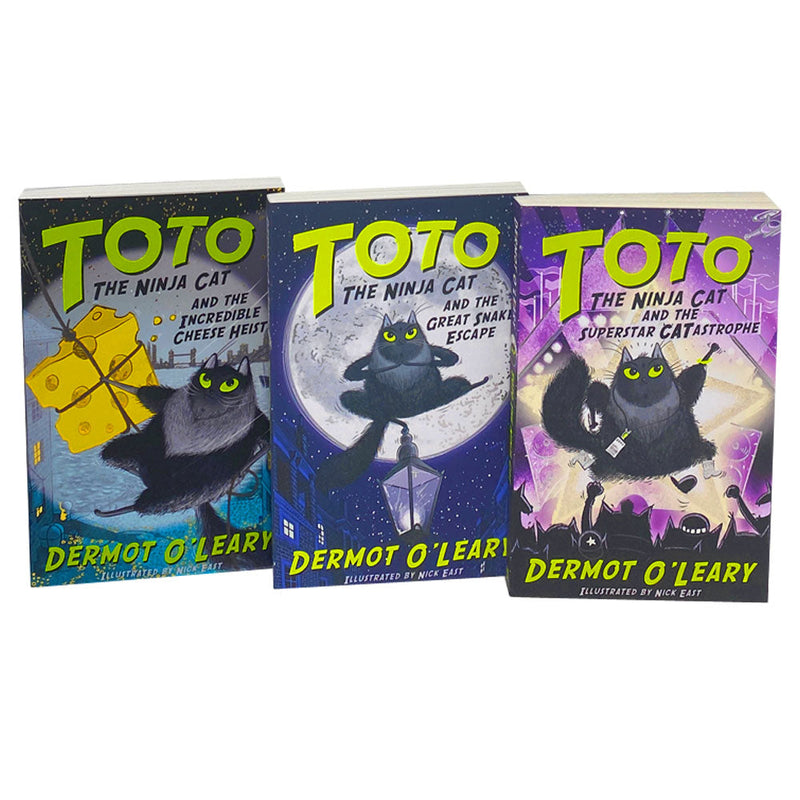 Toto the Ninja Cat Series 3 Books Collection Set By Dermot O’Leary